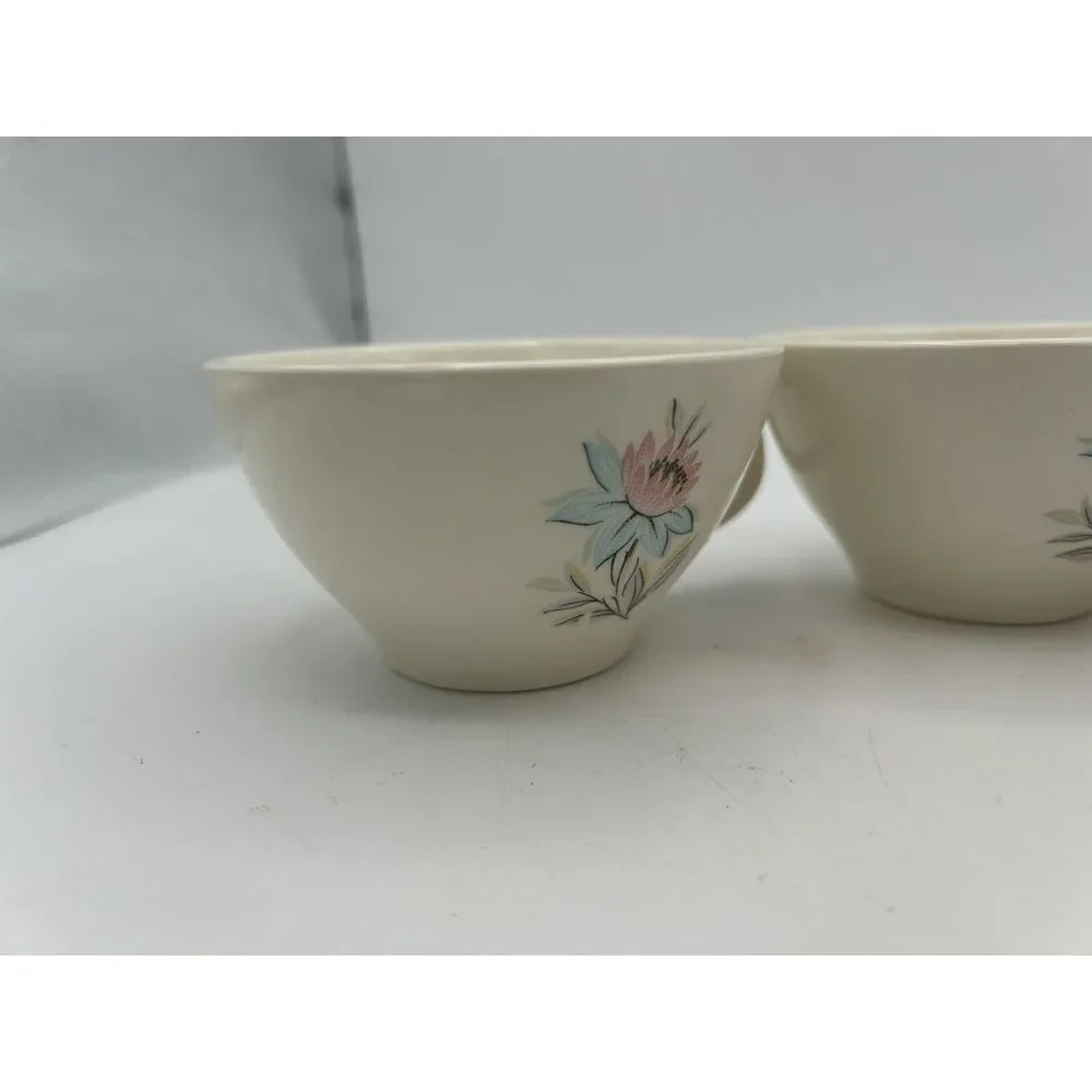 Steubenville‎ Pottery Fairlane Coffee Teacups Vintage 4 Pc set Very Nice